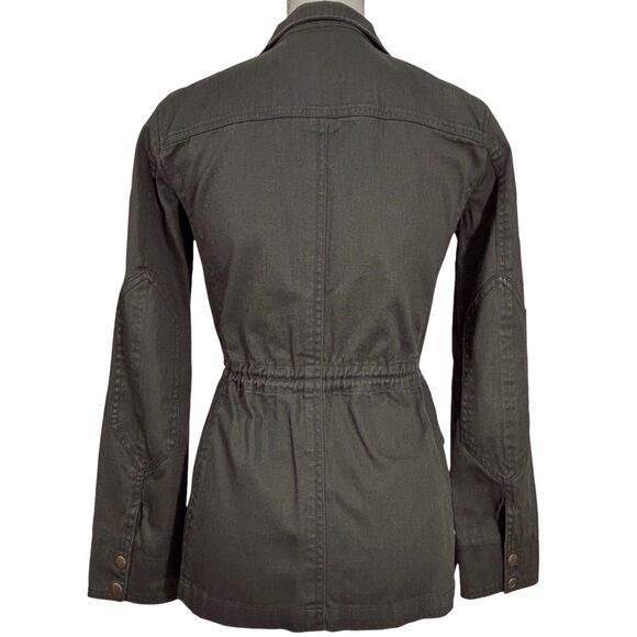 J. CREW Relaxed Boyfriend Field Jacket Coat Womens XXS Dark Green Gorpcore - Picture 6 of 12